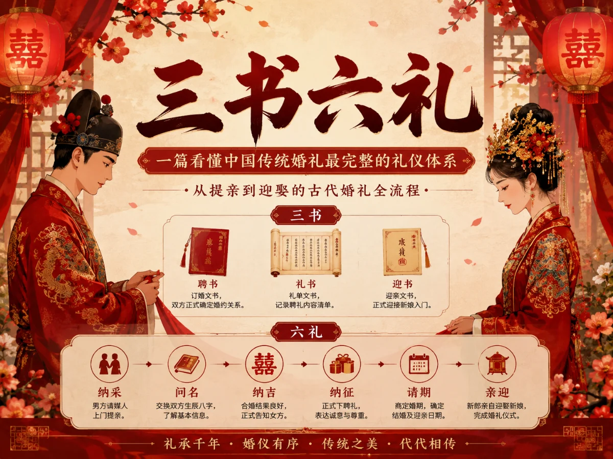 三书六礼是什么？一篇看懂中国传统婚礼最完整的礼仪体系