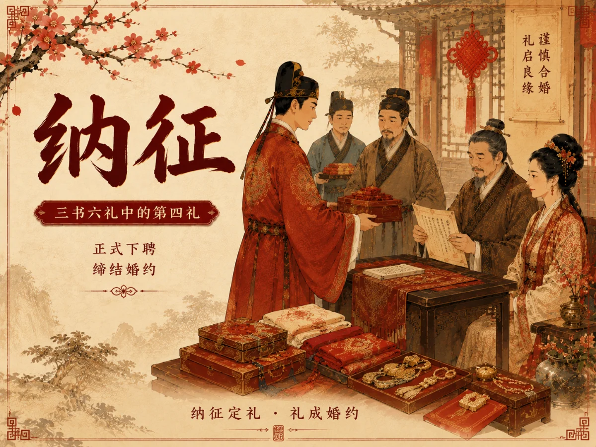 纳征是什么意思？三书六礼中的第四礼为何被称为下聘之礼